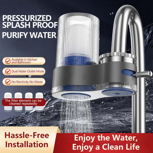 💥OFERTA EXCLUSIVA - 50% DE DESCUENTO🔥Purificador de agua para grifo con adaptadores