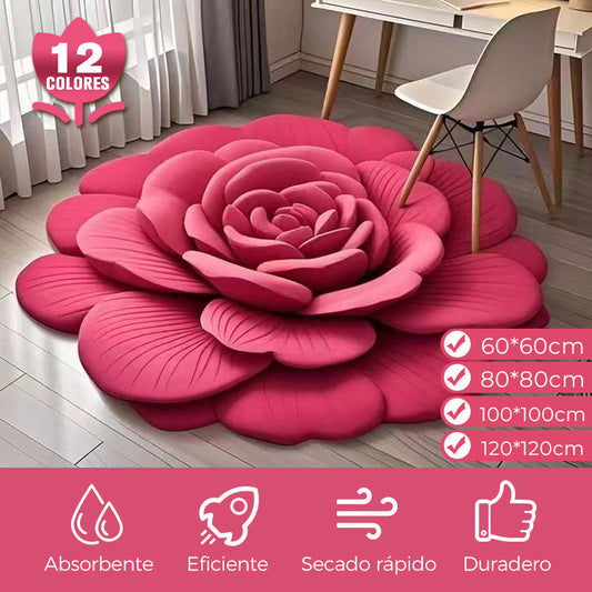 🔥【1° Más Vendido】🌸Alfombra Floral de Tierra de Diatomeas | Absorbente + Antideslizante + Ideal para Baño y Entrada✨ ¡Oferta por Tiempo Limitado!
