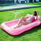 5 usos en uno: cama de bronceado, isla flotante, piscina personal... ¡infinitas posibilidades! 🔄🏖️