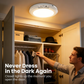 Luz de techo LED recargable con sensor de movimiento y control remoto