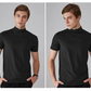 Camiseta Ajustada de Cuello Alto para Hombre – Estilo Moderno y Confortable para Todos los Días