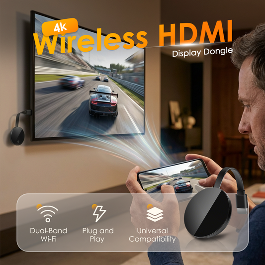 🔥🎁Novedad 50 % DE DESCUENTO💥Adaptador inalámbrico HDMI 4K para pantalla