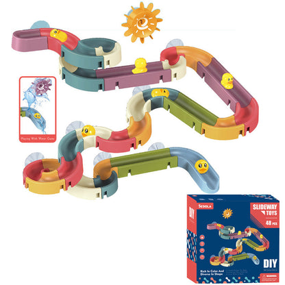 💨Juguete de Baño Pato Tobogán (48 PCS)