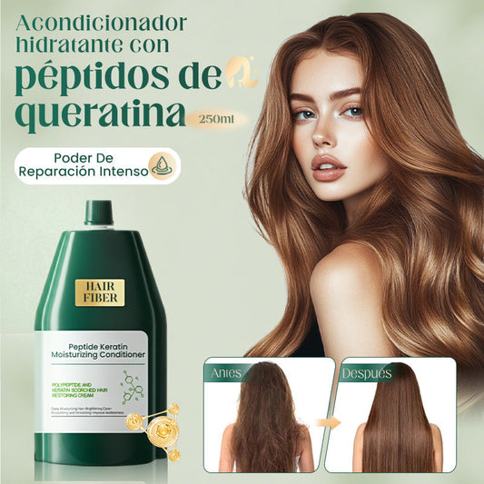 💆‍♀️ Crema Polipéptidos: Reparación Profunda + Alisado 24h – ¡Sin Frizz! ✨🌿 Ligera No Grasosa + Apto Dañado