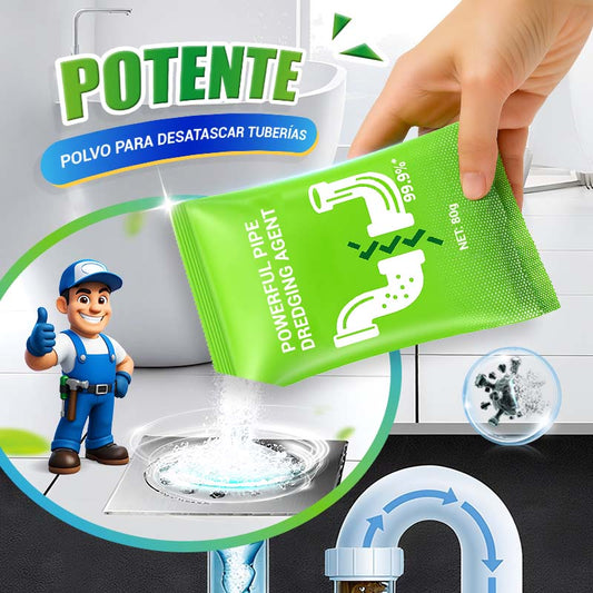 🔥【1° Más Vendido】🔥Tubería taponada/polvo ineficaz?Familias recomiendan! 🚽 30min Desatascador+💪 Potente+🌿 Seguro!
