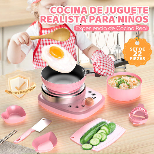 🔥【1° Más Vendido】🔥[El mejor regalo para un niño]🍳Mini juguetes de cocina para niños - Juego de 22 piezas