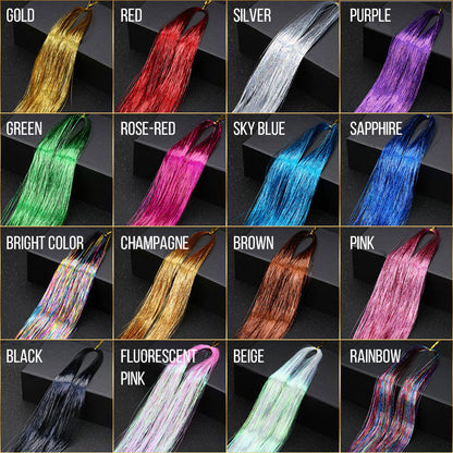 🏆  Precio especial del último día $12.99!   🎁 Accesorios de pelo de satén Glitter de 14 paquetes ✨
