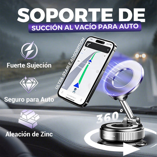 🔥 ¡50% DE DESCUENTO HOY! 🔥 Soporte de Celular para Auto con Succión al Vacío 🚗📱 Fijación Ultra Fuerte • Estable en Cualquier Camino • Maneja Seguro y Sin Distracciones 😎💥