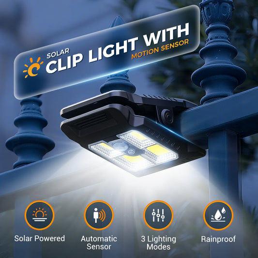 🔥【1° Más Vendido】🔥2026 Hot Sale - 45% Off🔥Outdoor Solar Clip Light with Motion Sensor