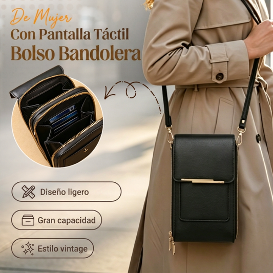 ⏰ ¡Oferta Limitada 50% OFF! 🛡️📱 Bolso Antirrobo con Pantalla Táctil – Protección Inteligente y Acceso Rápido para tu Día a Día ✨💼
