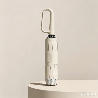 🔥Paraguas Plegable Automático – Resistente al Viento, Impermeable y Compacto ☔ con Cierre de Lazo para el Uso Diario 🌬️💧