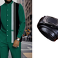 👔 Conjunto de 2 piezas: camisa a rayas y pantalón para hombre✨ Estilo sin esfuerzo ✅