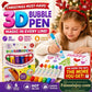 🎁🔮 Magic Pen ¡Dibuja en 3D con un solo golpe! 🎄  Plumas de dibujo de palomitas de maíz de burbuja de bricolaje