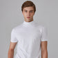 Camiseta Ajustada de Cuello Alto para Hombre – Estilo Moderno y Confortable para Todos los Días