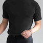 Camiseta Ajustada de Cuello Alto para Hombre – Estilo Moderno y Confortable para Todos los Días