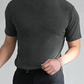 Camiseta Ajustada de Cuello Alto para Hombre – Estilo Moderno y Confortable para Todos los Días