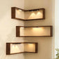 Floating cube rack 3-piece set, display rack wall-mounted