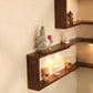 Floating cube rack 3-piece set, display rack wall-mounted