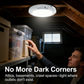 Luz de techo LED recargable con sensor de movimiento y control remoto