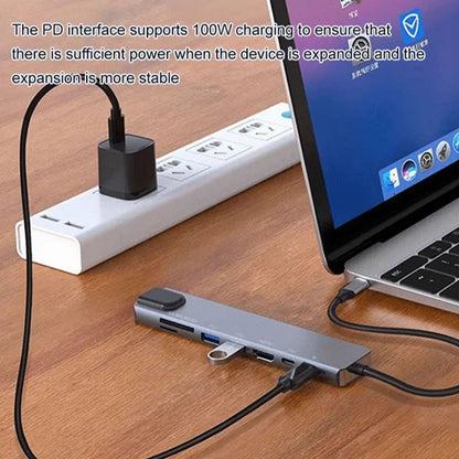 🔥【1° Más Vendido】🔥📢📢50%  OFF !!!⏰Eight-In-One Multi-Interface Docking Station Converter