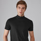Camiseta Ajustada de Cuello Alto para Hombre – Estilo Moderno y Confortable para Todos los Días