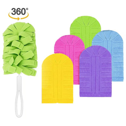 🔥【1° Más Vendido】🧲 Electroestático 360°+☁️ 4X microfibra+♻️ Lavable! Recambio plumero