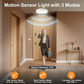 Luz de techo LED recargable con sensor de movimiento y control remoto