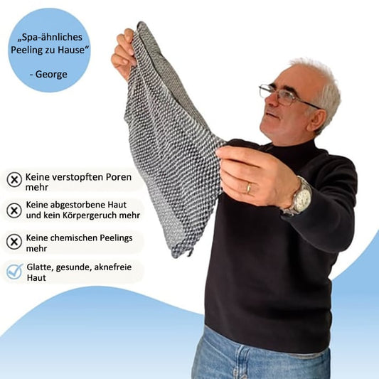 🔥50% RABATT + 1+2 ANGEBOT! 🌸 ANTIBAKTERIELLES PEELING-HANDTUCH - Entfernt abgestorbene Hautzellen, Für strahlend weiche Haut 🚀🚿