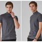 Camiseta Ajustada de Cuello Alto para Hombre – Estilo Moderno y Confortable para Todos los Días