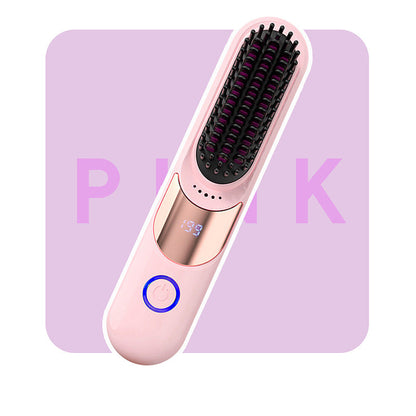 🔥OFERTA ESPECIAL🔥Peine alisador iónico con 3 ajustes de temperatura y protección antiescaldaduras