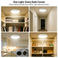 Luz de techo LED recargable con sensor de movimiento y control remoto