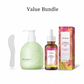 💥 Crema depiladora de tamaño grande Set de crema depiladora suave y no irritante (crema depiladora + navaja) | Oferta de tiempo limitado 🎁