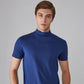 Camiseta Ajustada de Cuello Alto para Hombre – Estilo Moderno y Confortable para Todos los Días