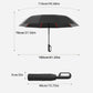 🔥Paraguas Plegable Automático – Resistente al Viento, Impermeable y Compacto ☔ con Cierre de Lazo para el Uso Diario 🌬️💧