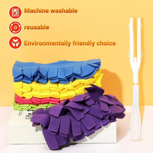 🔥【1° Más Vendido】🧲 Electroestático 360°+☁️ 4X microfibra+♻️ Lavable! Recambio plumero