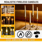 Velas Decorativas Sin Llama con Control Remoto