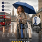 🔥Paraguas Plegable Automático – Resistente al Viento, Impermeable y Compacto ☔ con Cierre de Lazo para el Uso Diario 🌬️💧