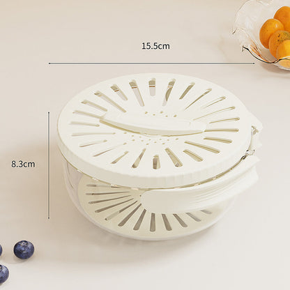 😫 Cuenco Sucio? Caja 2 en 1, ¡Lava y Almacena Sin Mojar!Campistas Recomiendan! Caja Multifunción, ¡Frescura 24h!⚡️