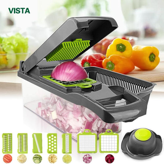✨🥔Juego de 16 piezas🥒 ¡Transforma tu cocina en un espacio eficiente y seguro con una cortadora que hace el trabajo por ti! 🥦