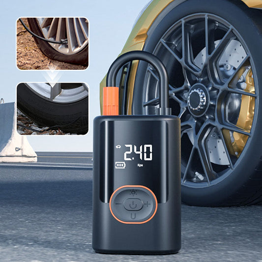 🔥【1° Más Vendido】🚗AHORA 60 % DE DESCUENTO🔥Inflador de neumáticos portátil multifuncional con luz