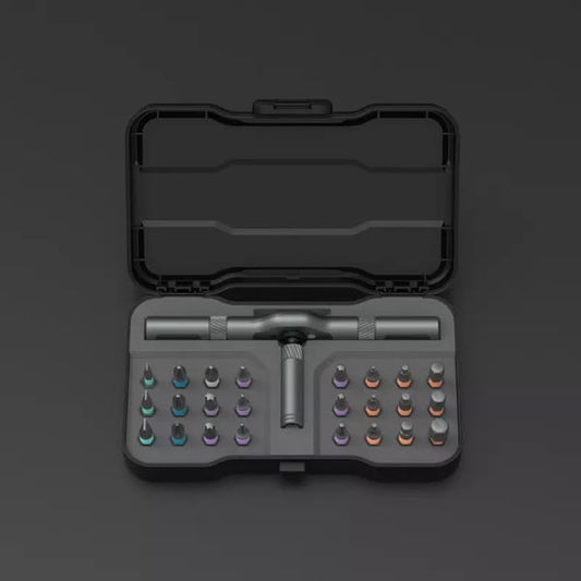 ⏳ Tiempo limitado 50% de descuento ⏰ Tornillador de ratchete 24 en 1 - Compacto, magnético, 24 bits, aluminio 🪛🔧