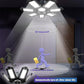 Luz LED brillante para garaje con paneles deformables