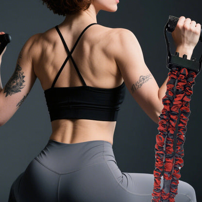 💪 50% DE DESCUENTO! ✨ Bandas de Resistencia de Látex Natural con 3 Orificios - Nivel Profesional para Fisioterapia y Entrenamiento de Fuerza 🏋️‍♂️🔗