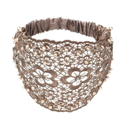 🌞Rebajas de verano 49 % DE DESCUENTO🔥Diadema ancha con cuentas huecas y motivos de flores de ciruelo
