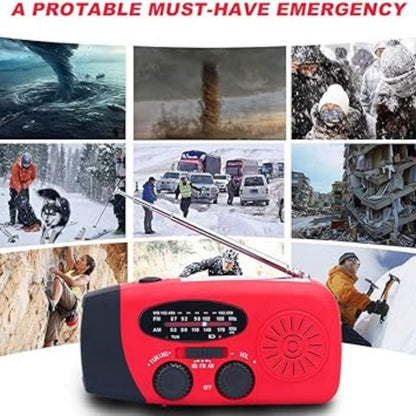 🔥【1° Más Vendido】🔥Apagón? ¡Esta Radio Solar/Linterna/Cargador Te Mantiene Seguro! ⏳Tiendas Outdoor Recomiendan! Radio Emergencia Todo en Uno⚡️