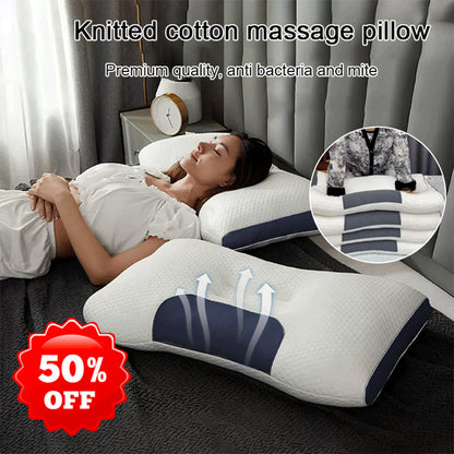 【OFERTA IMPERDIBLE】👨‍⚕️Sudor en Almohada? Antibacterial 99.9%+3D Transpirable!Fibra Rebote 0.5s+🌐 Curva Ergonómica! ¡Sueño Profundo!💖