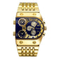 🔥【1° Más Vendido】⌚ ¡45 % DE DESCUENTO AHORA! 💼 Reloj de negocios para hombre (51 mm): esfera grande, cierre desplegable de oro y acero inoxidable, resistente al agua y elegante ⚡