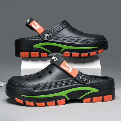 👞 ¡60 % DE DESCUENTO! 💫 Sandalias transpirables sin cordones para hombre: parte superior de malla, suela antideslizante y ajuste cómodo para el verano 🏖️