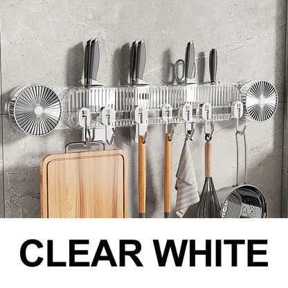 Duraderos ganchos de vacío en línea montados en la pared