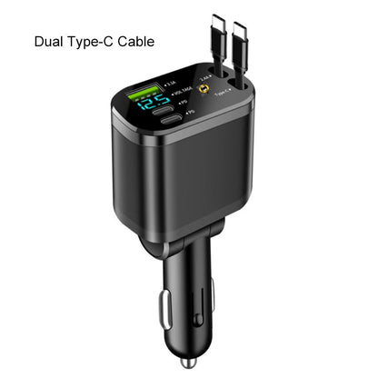 Cargador rápido para coche con iluminación ambiental de cielo estrellado